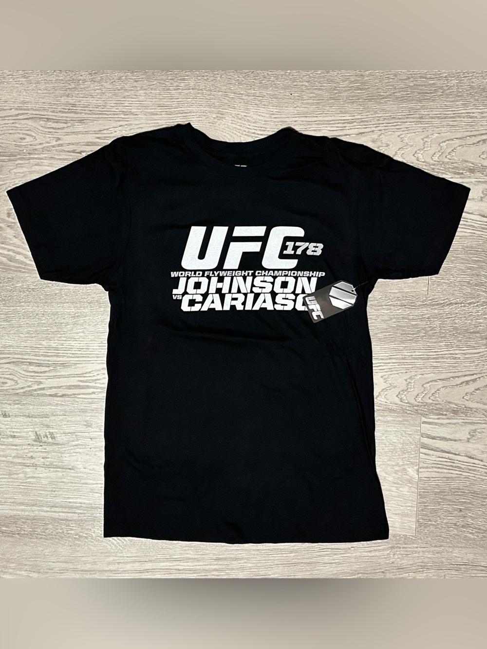 UFC Black T‑Shirt with White Event Logo